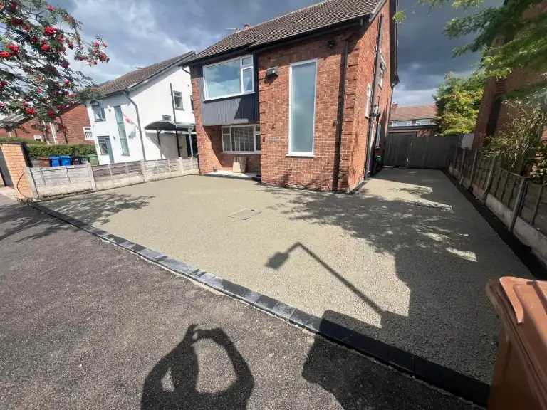 Before Phase: prep recessed manhole and porch